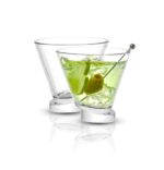 Aqua Vitae Round Martini Glasses Set of 2 01