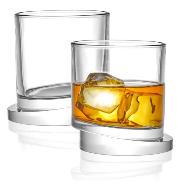 Aqua Vitae Round Whiskey Glasses Set of 2 01