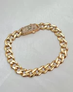 18K Gold Monaco Bracelet Chain 6