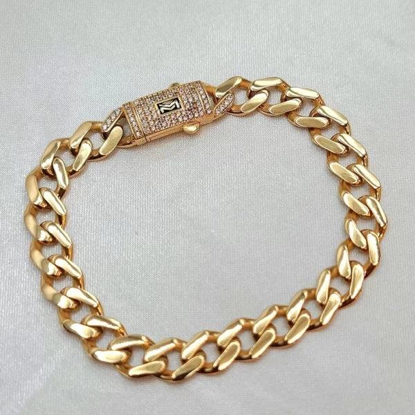 18K Gold Monaco Bracelet Chain 6